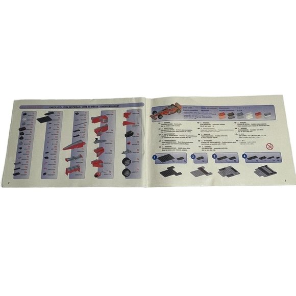 Mega Bloks 9717 ProBuilder Formula Racer Racing Series INSTRUCTIONS ONLY - Picture 3 of 4